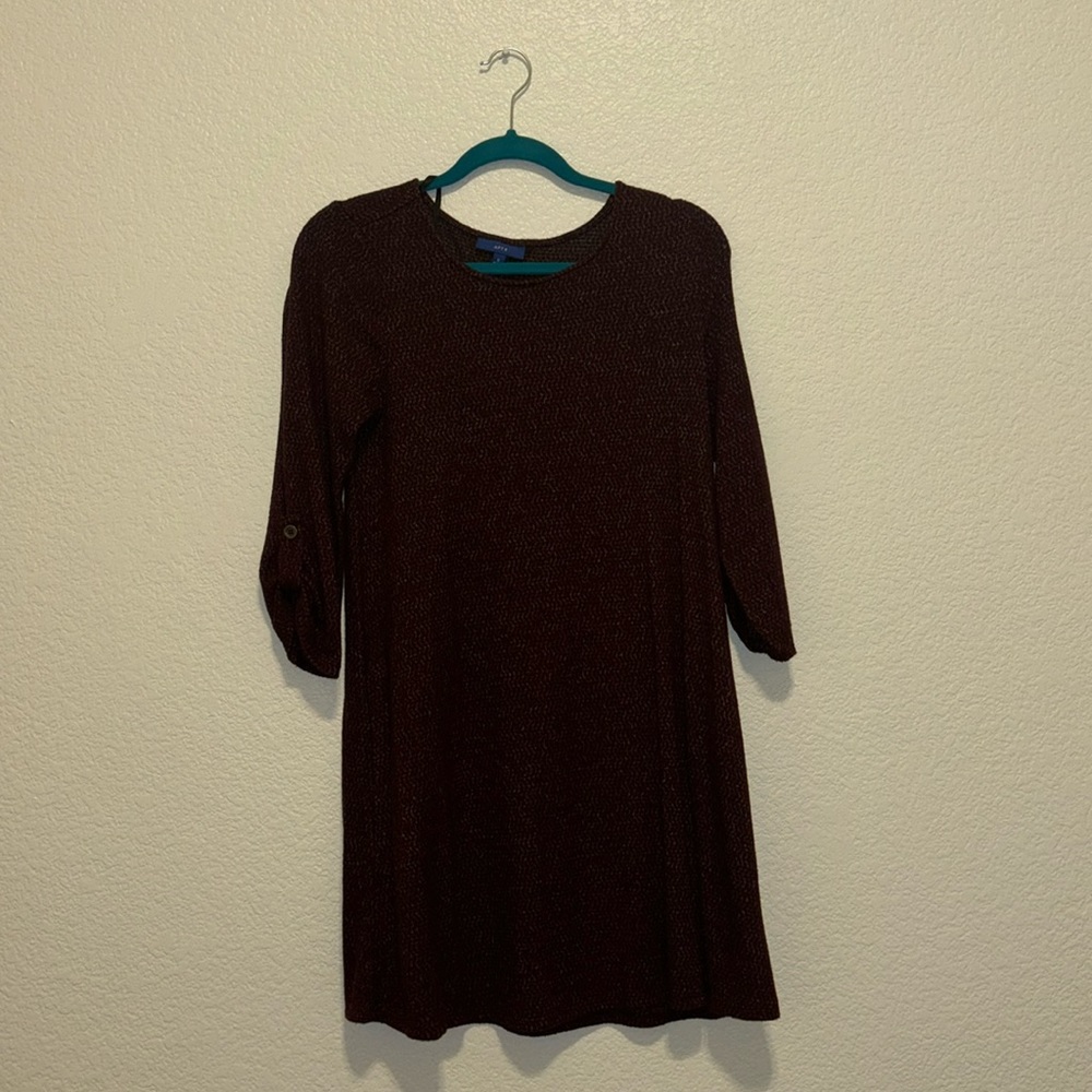 Maroon mid length dress